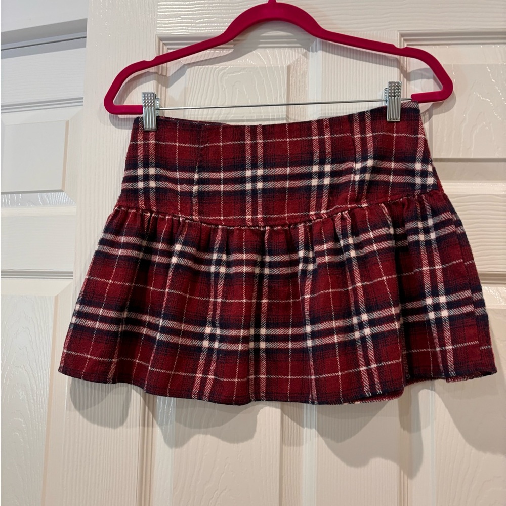 Almost famous plaid mini skater skirt